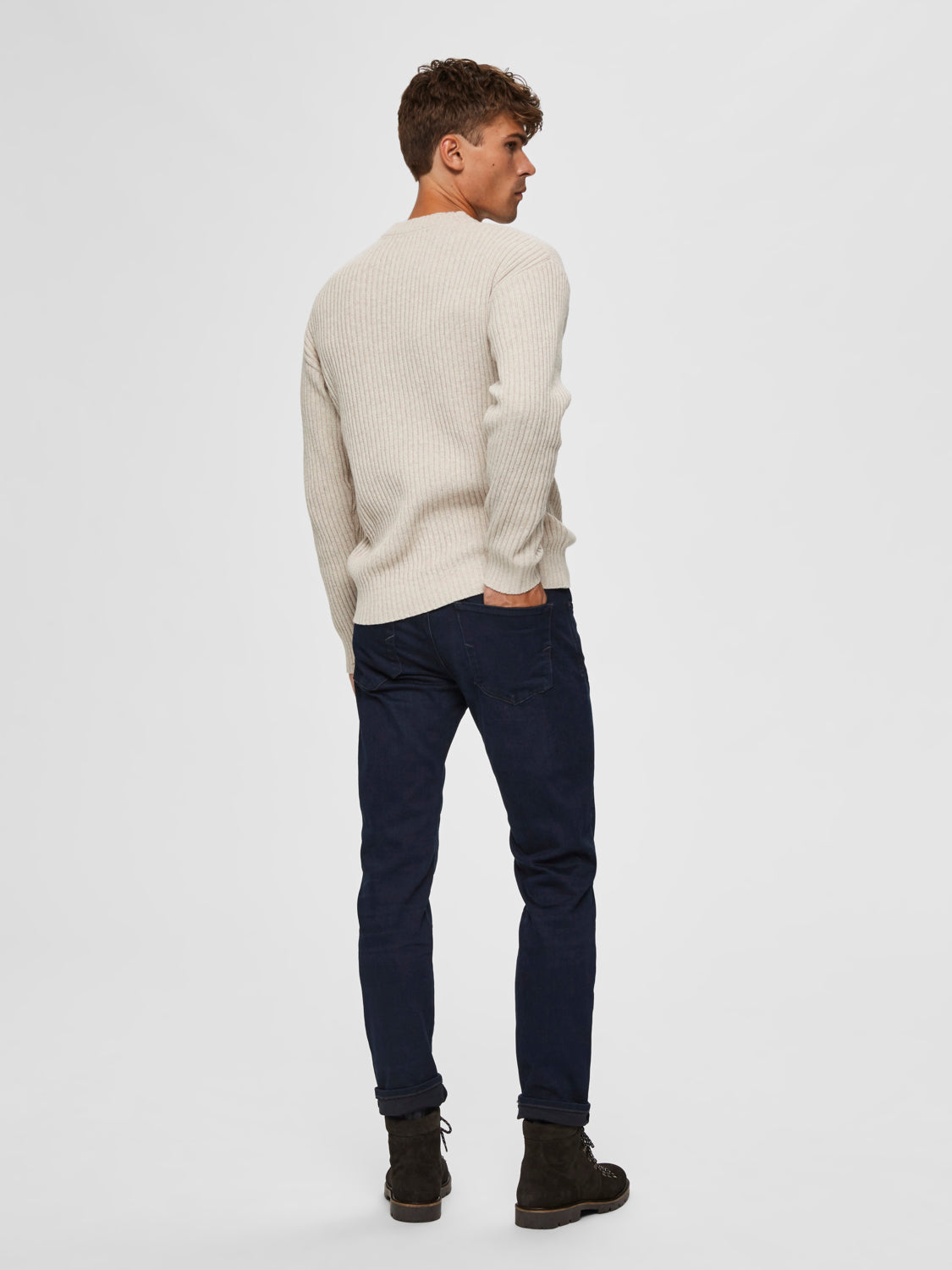SLHSTRAIGHT-SCOTT Jeans - blue black denim